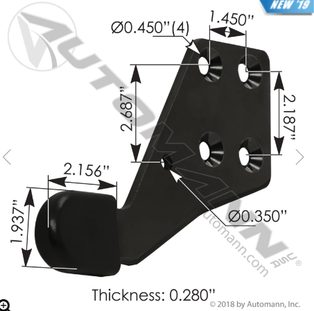HLK2733L – SOPORTE PARA GUIA DE COFRE PROSTAR L