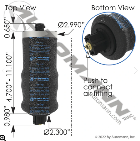 ABSZ70-7093 – BOLSA DE AIRE CABINA KW PETERBILT