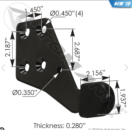 HLK2733R – SOPORTE PARA GUIA DE COFRE PROSTAR R