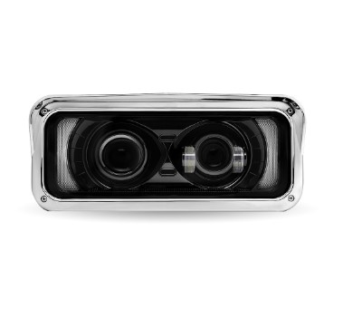 TLED-H135 – CONJUNTO DE FARO DELANTERO CON PROYECTOR LED UNIVERSAL CON AUXILIAR RETROILUMINADO OPCIONAL – NEGRO (LADO DEL PASAJERO)