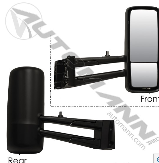 563.59042 – ESPEJO RETROVISOR DERECHO CALEFACTABLE NEGRO KENWORTH