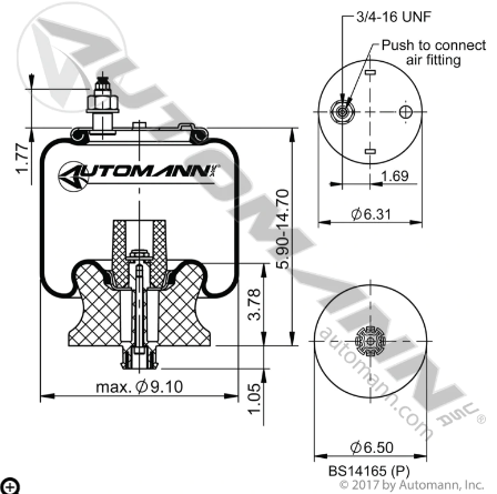 AB1DK10A-9911 – BOLSA AIRE DELANTERA COLUMBIA/CASCADIA