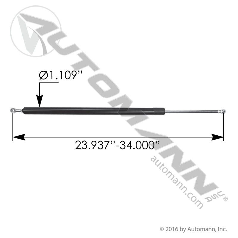 A99230 – AMORTIGUADOR FREIGHTLINER A1715585000, A1719230000 AMORTIGUADOR COFRE A17-21056-000
