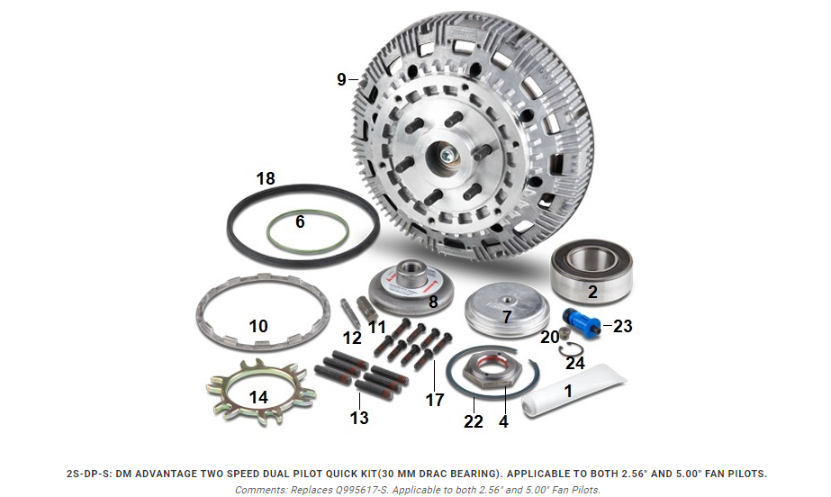 2S-DP-L – REPUESTO DE DRIVE MASTER HORTON 2.56 / 5 PILOTO