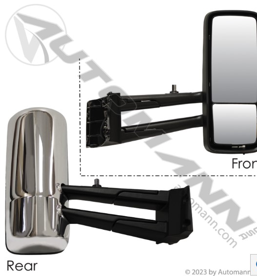 563.59042C – ESPEJO RETROVISOR DERECHO CALEFACTABLE CROMADO KENWORTH
