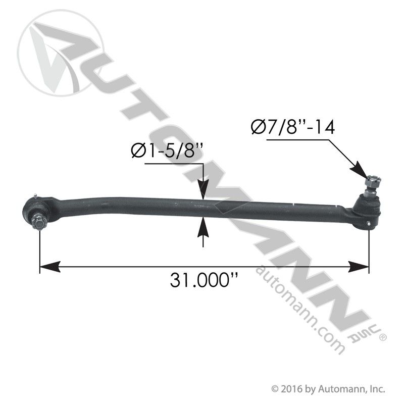 463.DS5922A – BRAZO DE DIRECCION KENWORTH T660 31.000 LARGO L24VU8422A11