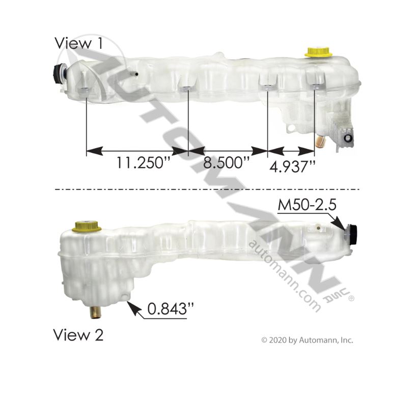 575.10115 – A0532836000 – TANQUE RECUPERADOR CASCADIA MODERNO SD-A9025 2018 + A0532836000 A05-32836-000
