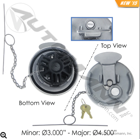 572.1015 – TAPÓN DE COMBUSTIBLE PETERBILT CON BLOQUEO VENTILADO ESPECIAL COT