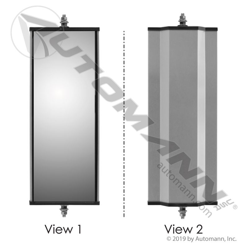 563.9012BK – ESPEJO LATERAL 6 X 16 UNIVERSAL RECTANGULAR ALUMINIO POR PIEZA