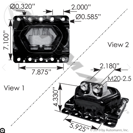 MV27024 – SOPOTE MOTOR VOLVO DERECHO