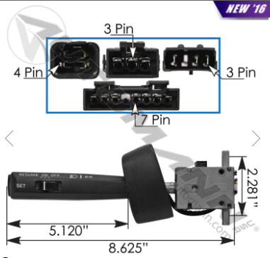577.96002 – PALANCA DIRECCIONAL VOLVO VNL 3172172 1624136