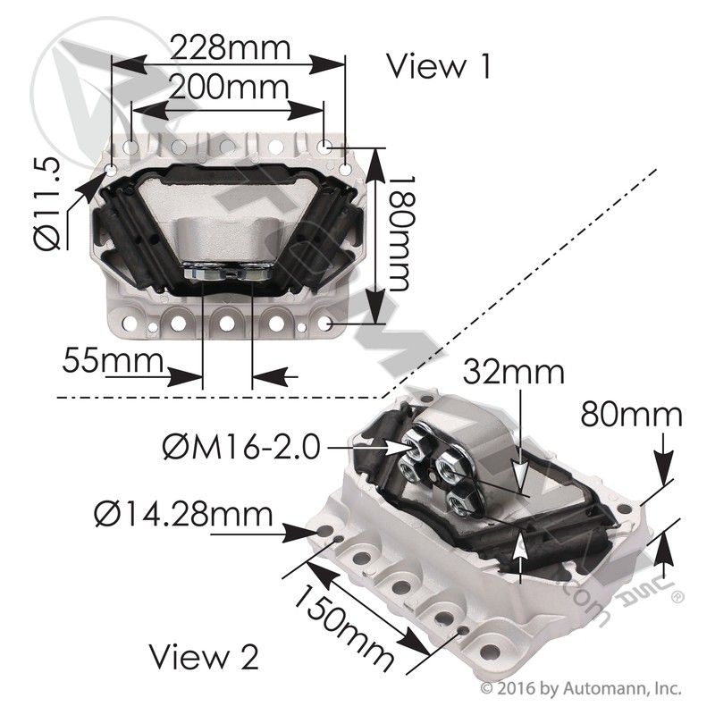 MV27026 – SOPORTE DE MOTOR VOLVO TRACTO 20399992