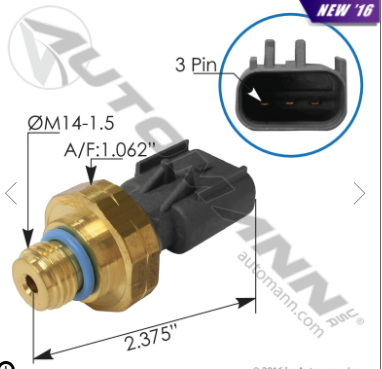 577.90502 – 904-7163 – SENSOR DE PRESIÓN DE ESCAPE DE SERVICIO PESADO 4087989/4903479/4921746/4928594/68002442AA