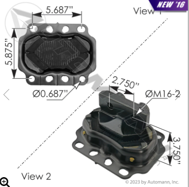 AU-M17499 – SOPORTE DE MOTOR TRASERO KW PETERBILL